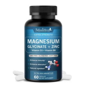 Mulittea Glycine Magnesium capsule with Zinc,Vitamin D3 B6