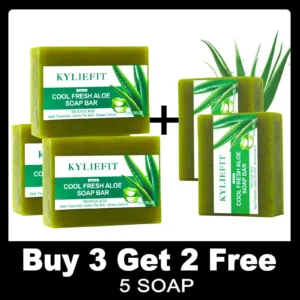 AILKE Aloe Vera Whitening Soap, Vegan Bath Wash for Women Men