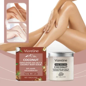 Viareline Coconut Flavored Sea Salt Body Scrub