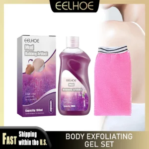 EELHOE Body Exfoliating Gel Set Lavender Scent Deep Cleaning