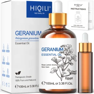 HIQILI 100ML Geranium Essential Oils,100% Pure Nature