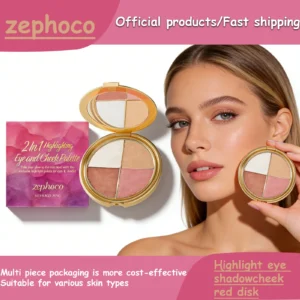 Zephoco 2In1 Highlighting Eye & Cheek Palette 4 Colors